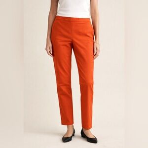 Chaus Women's Vibrant Orange Straight Leg Pants
